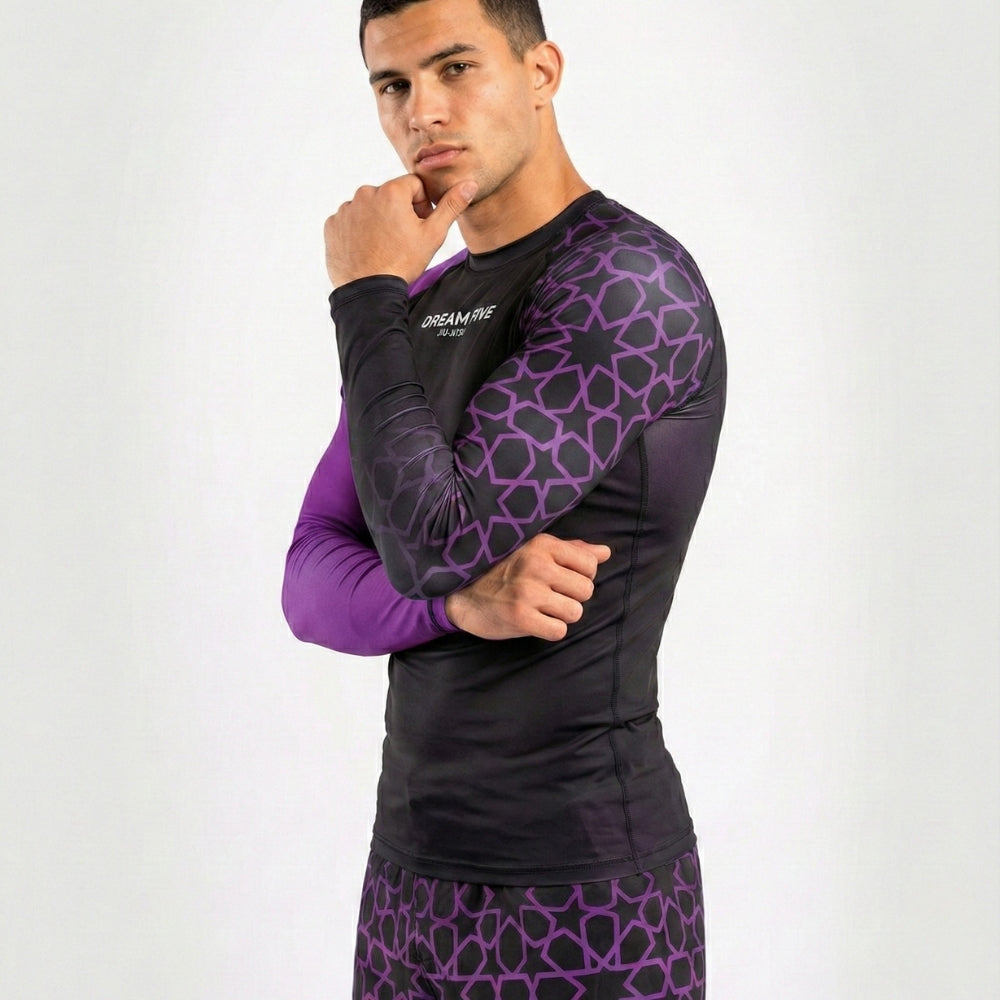 RASHGUARD STAR HOMME VIOLET
