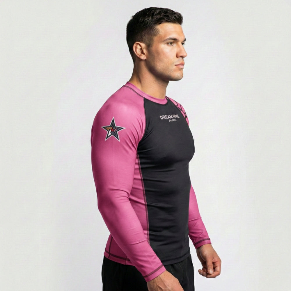 RASHGUARD STAR HOMME ROSE